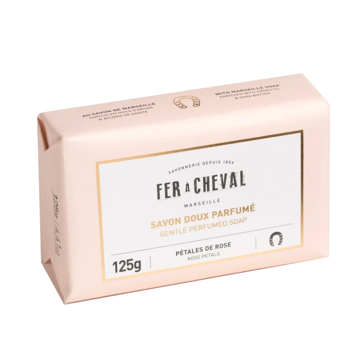 Fer à Cheval Fast Tvål Rose Petals 125 g Fer a Cheval