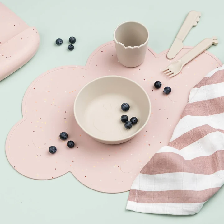 Done by Deer Silicone Placemat Confetti Powder Done by Deer