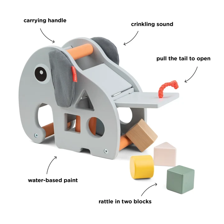 Done by Deer Sorting Box Elphee Grey Done by Deer