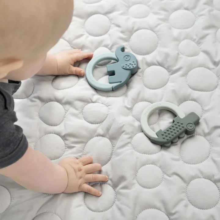 Done by Deer Teether Deer friends Green/Blue 2-pack Done by Deer