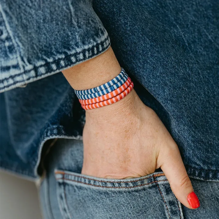 ByBarb Hårsnoddar multifärgad randig, 8-pack ByBarb