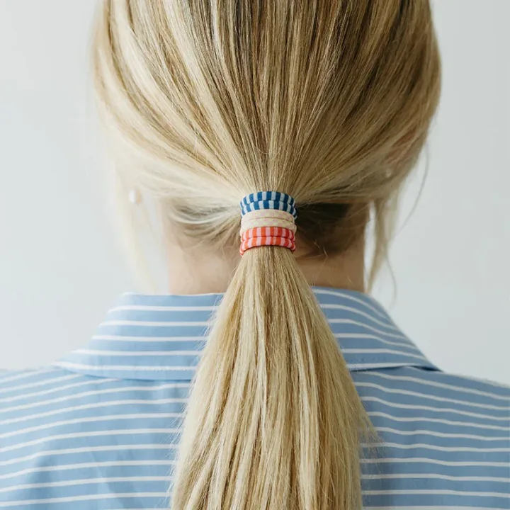 ByBarb Hårsnoddar multifärgad rutig, 8-pack ByBarb