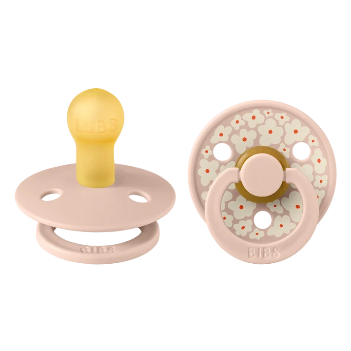 BIBS Pacifier Studio Colour Jasmine Latex Size 1 Blush Mix 2-pack Bibs