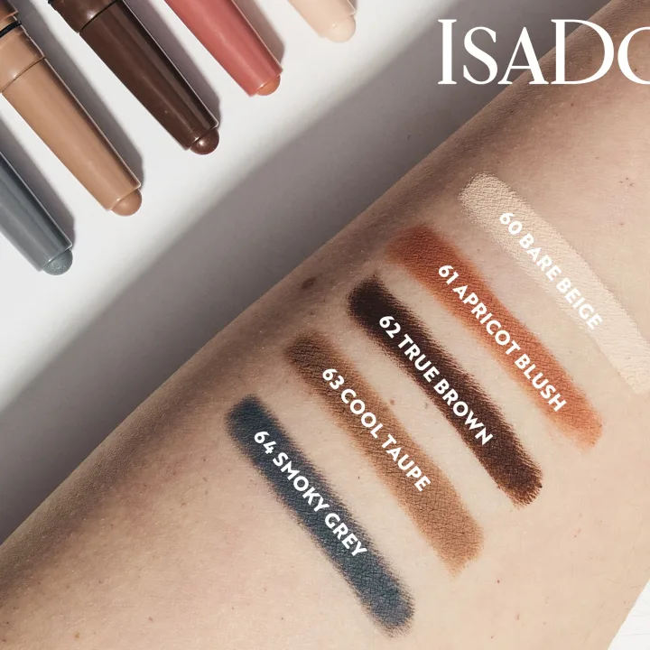 IsaDora The Matte Eyeshadow Stick Longwear & Water-Resistant 1,2 g 60 Bare Beige IsaDora
