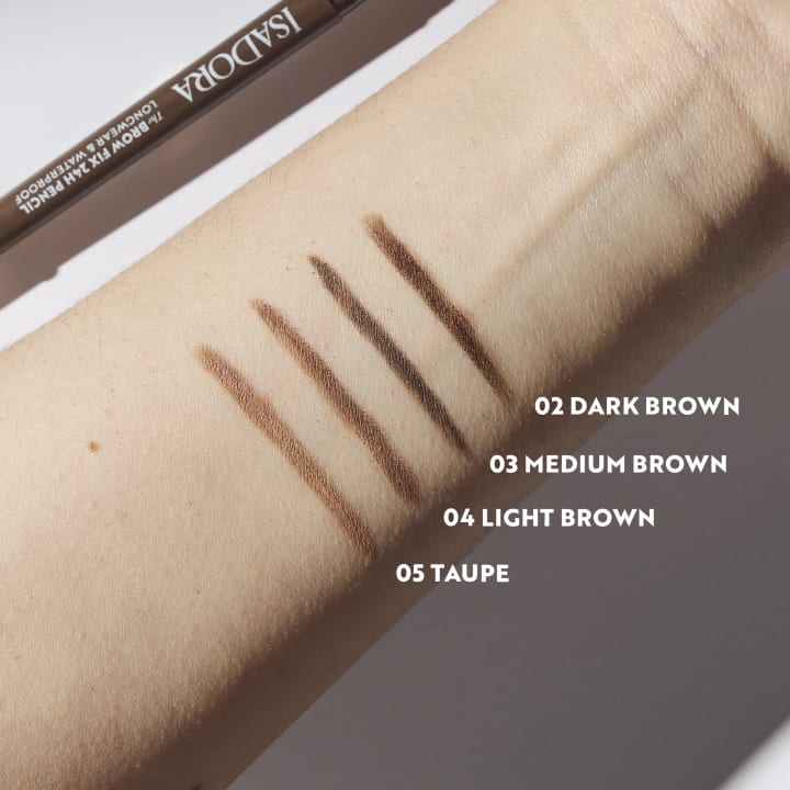 IsaDora The Brow Fix 24h Pencil Longwear & Waterproof 0,32 g 04 Light Brown IsaDora