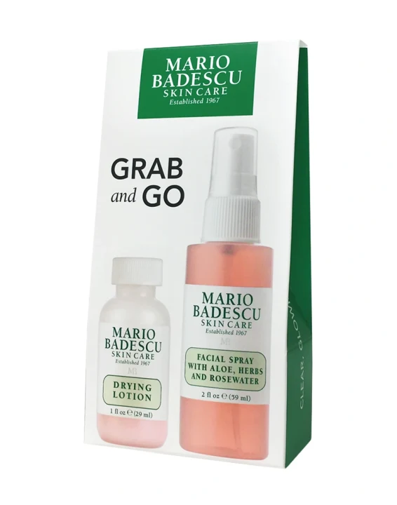 Mario Badescu Grab & Go (2oz. Rosewater & D.Lotion Plastic) 1 Set Mario Badescu