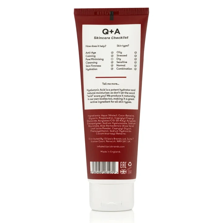 Q+A Hyaluronic Acid Gel Cleanser 125 ml Q+A