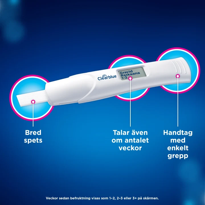 Clearblue Digital Graviditetstest med veckoindikator 2 st Clearblue