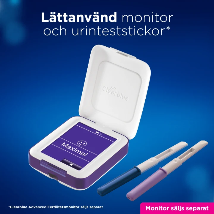 Clearblue 20 Ägglossningstester & 4 Graviditetstester till Clearblue Advanced Fertilitetsmonitor Clearblue