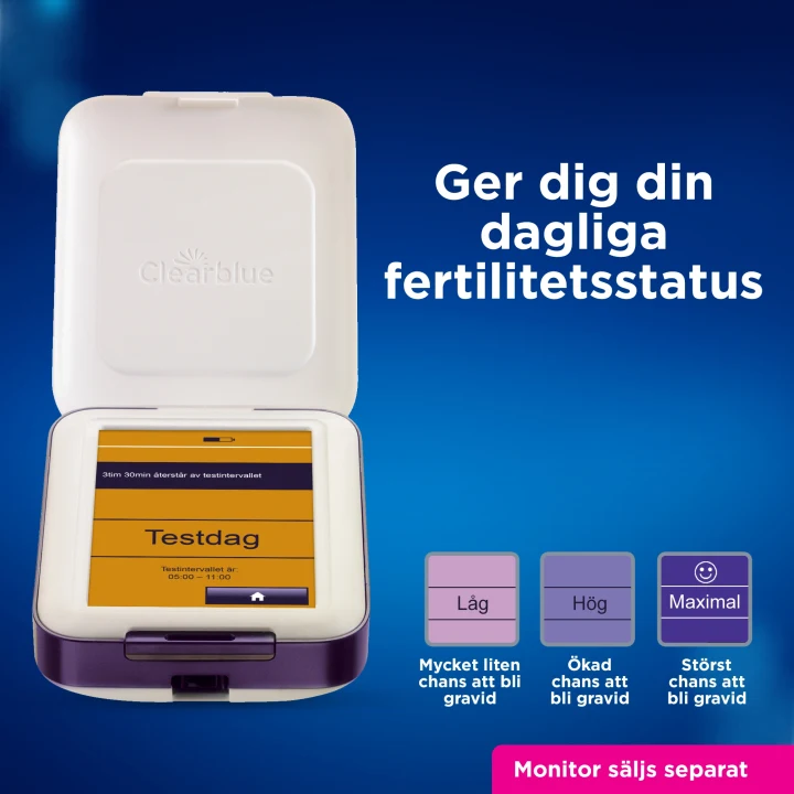Clearblue 20 Ägglossningstester & 4 Graviditetstester till Clearblue Advanced Fertilitetsmonitor Clearblue