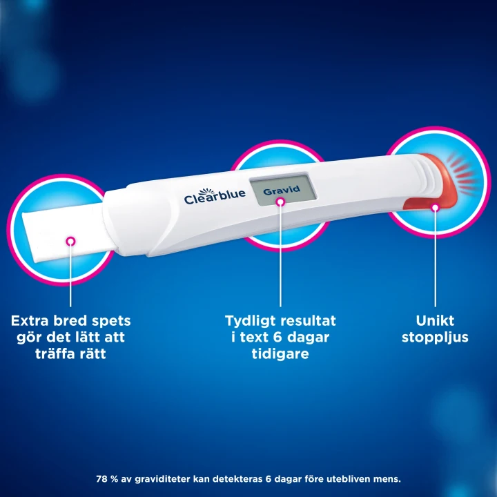 Clearblue Digitalt Ultratidigt Graviditetstest 1-pack Clearblue