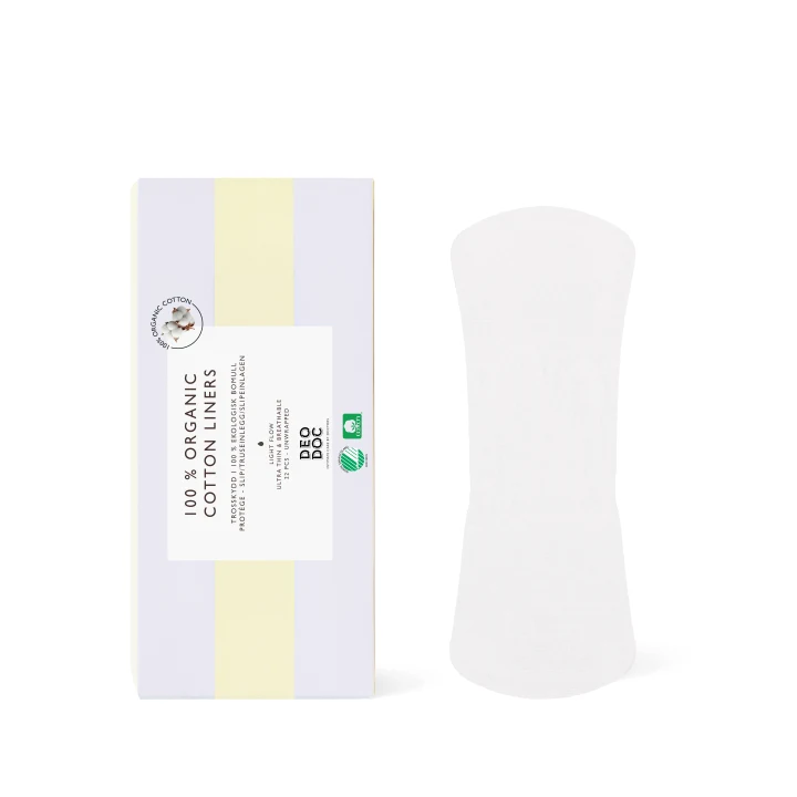 DeoDoc 100% Organic Cotton Liners 22 st DeoDoc