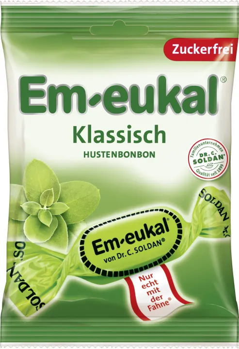 Em-eukal Klassiska Halstabletter Sockerfri 75 g Em-eukal