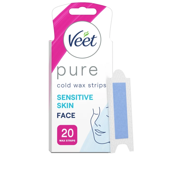 Veet Pure Wax Strips Face Sensitive Skin 20 st Veet