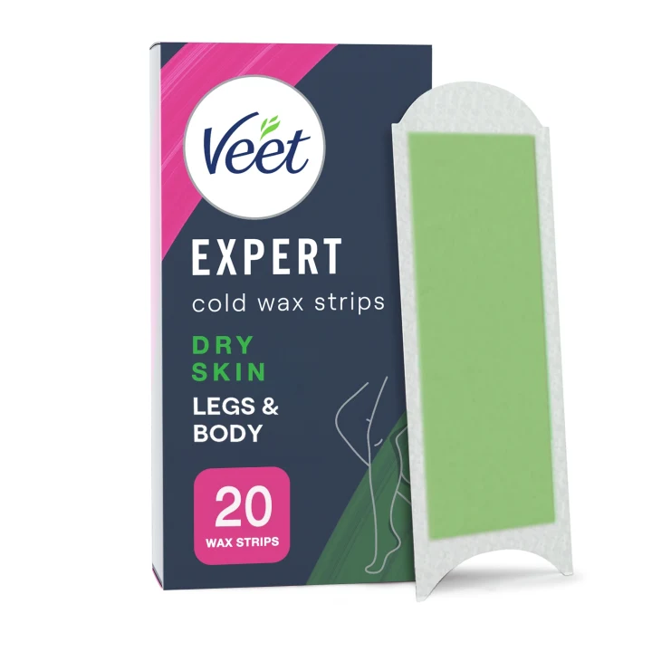 Veet Expert Cold Wax Strips Dry Skin Legs & Body 20 pcs Veet