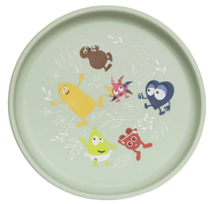 Babblarna Silikontallrik I Naturen Teddykompaniet