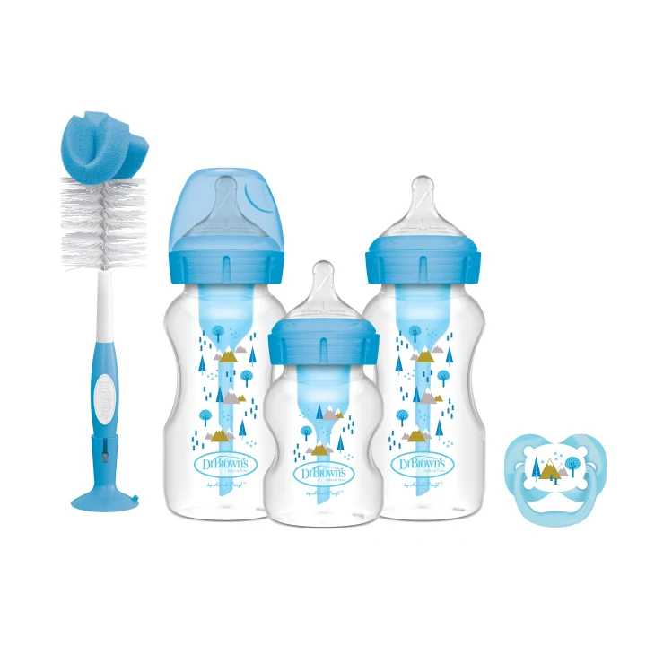 Dr Brown's WideNeck Options+ Blue Gift Set Dr Browns