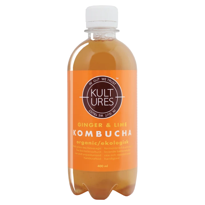 Kultures Kombucha Ginger & Lime EU Organic 400 ml Kultures