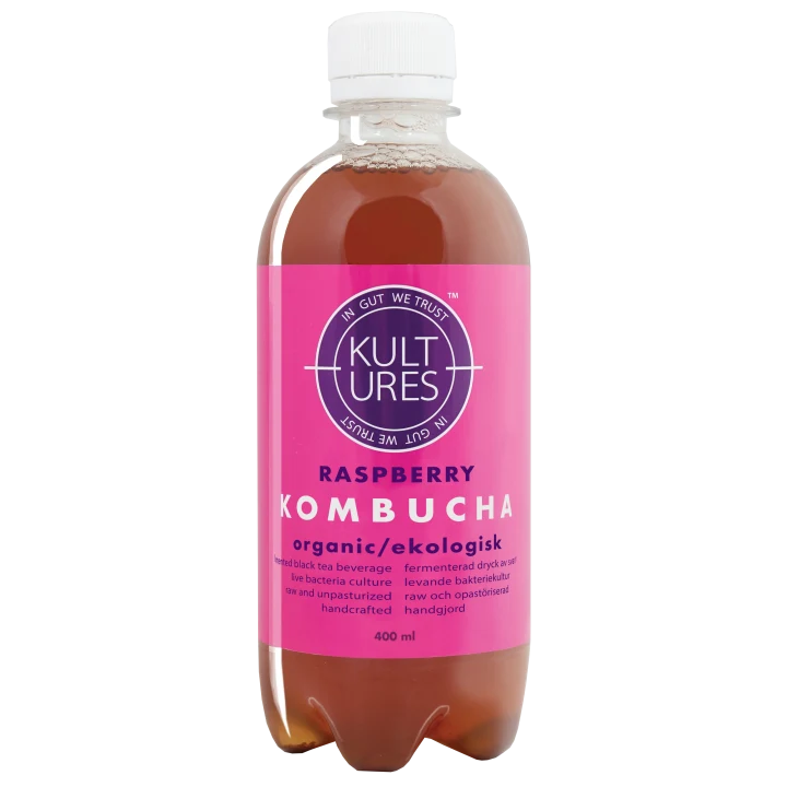 Kultures Kombucha Raspberry EU Organic 400 ml Kultures