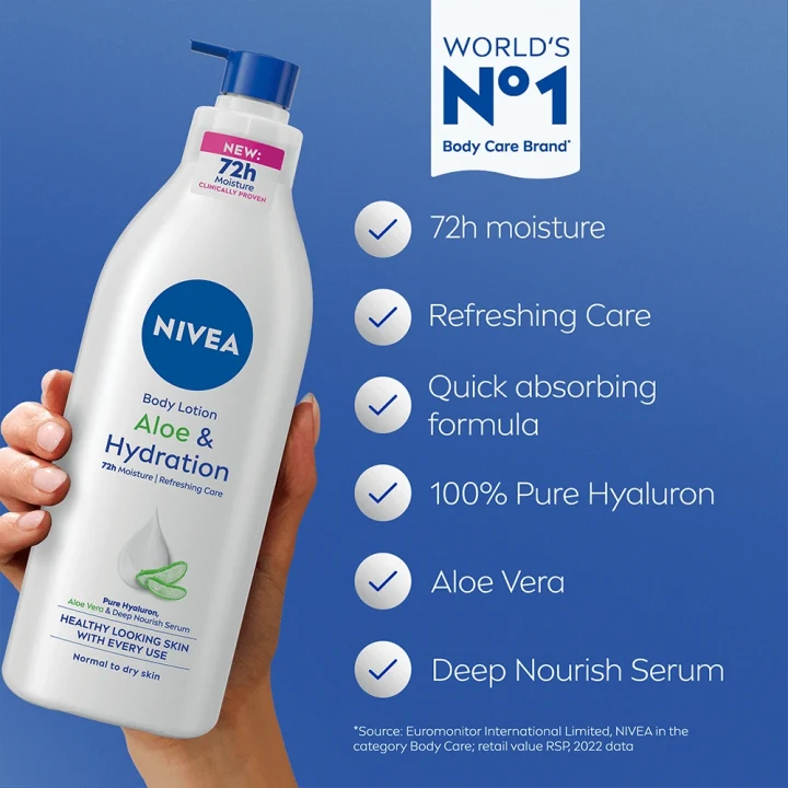 Nivea Aloe & Hydration Pump Body Lotion 400 ml Nivea