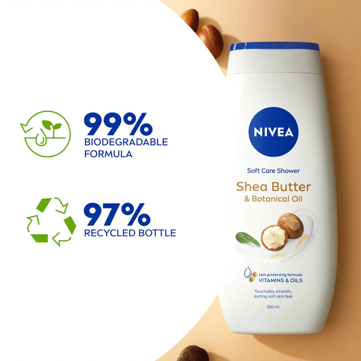 Nivea Shea Butter & Botanical Oil Care Shower 250 ml Nivea