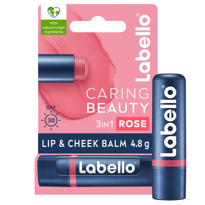 Labello Caring Beauty Rose-Nude 4,8 g Labello