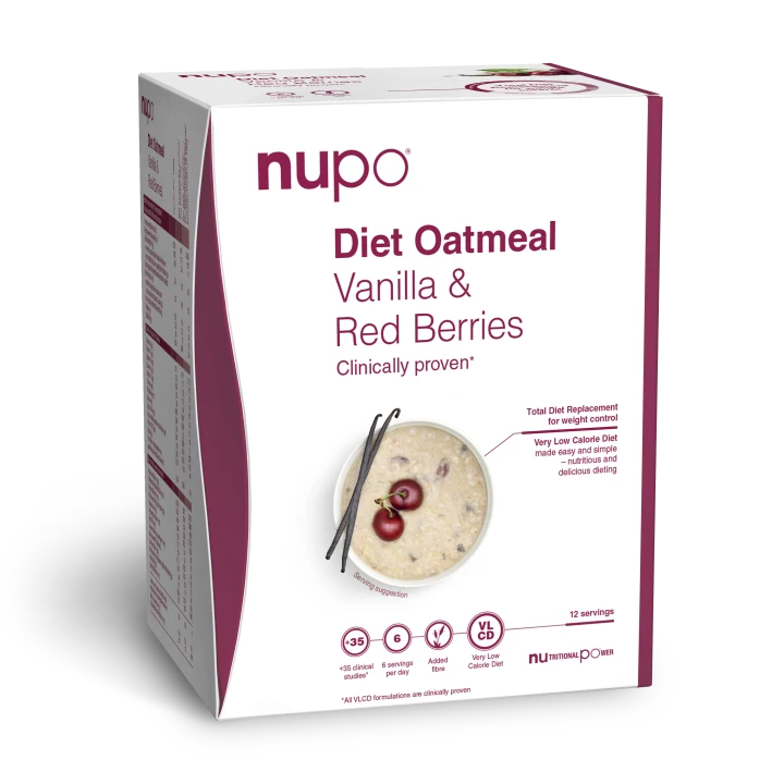 Nupo Diet Oatmeal Vanilla Red Berries 12 portioner Nupo