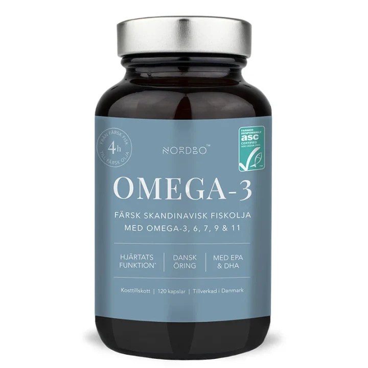 Nordbo Omega-3 ASC 120 kapslar Nordbo