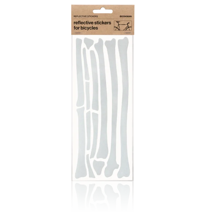 Bookman Reflective Bone Stickers White Bookman