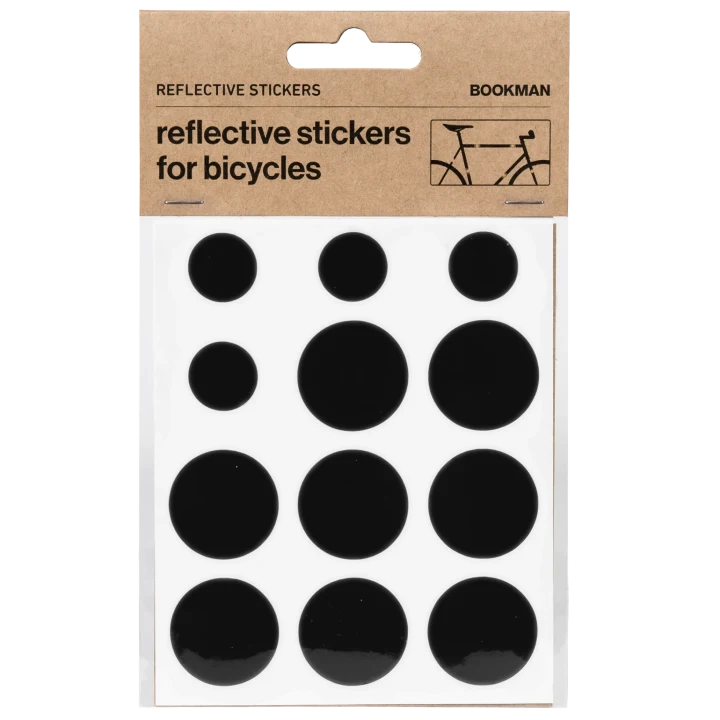Bookman Sticky Reflectors Black Bookman