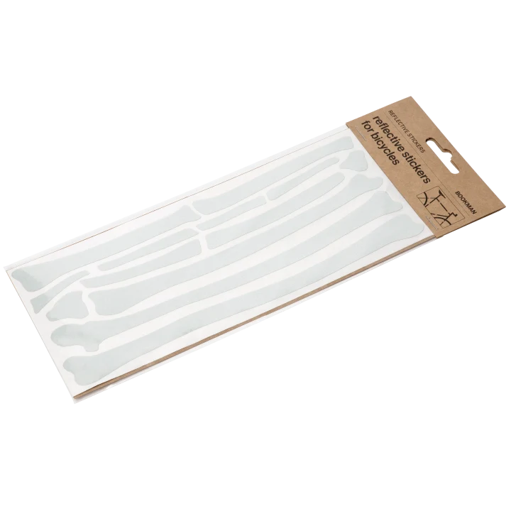 Bookman Reflective Bone Stickers White Bookman