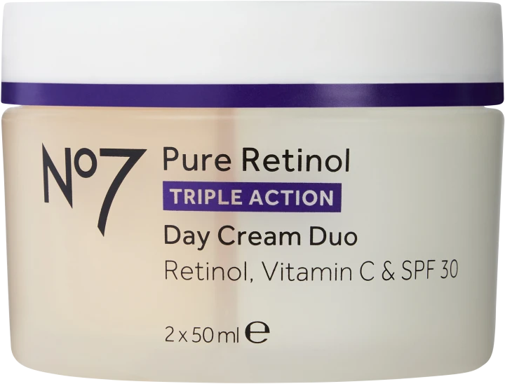 No7 Pure Retinol Triple Action Day Cream Duo 2 x 50 ml No7