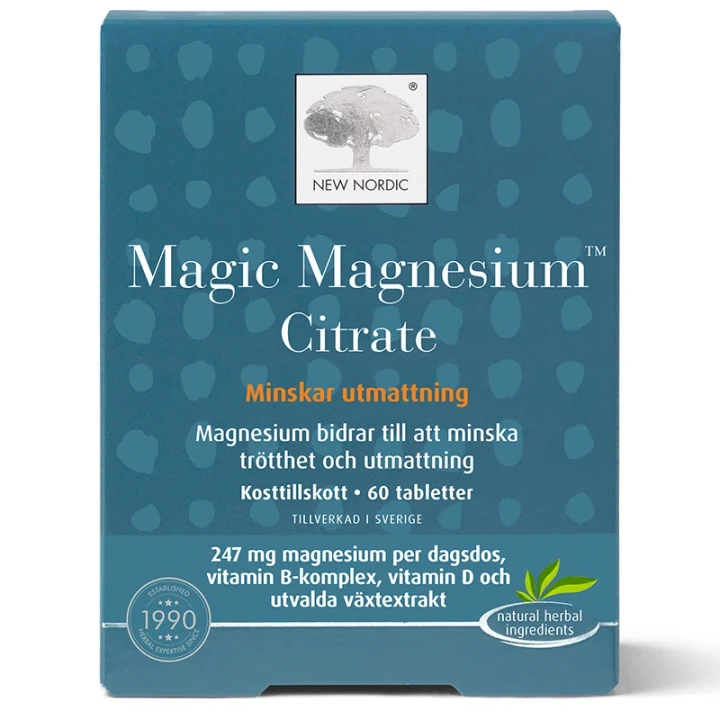 New Nordic Magic Magnesium Citrate 60 tabletter New Nordic