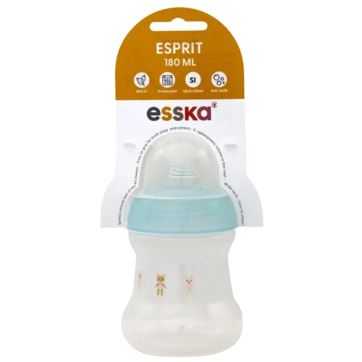 ESSKA Esprit Nappflaska Anti-Kolik 180 ml Blå Esska