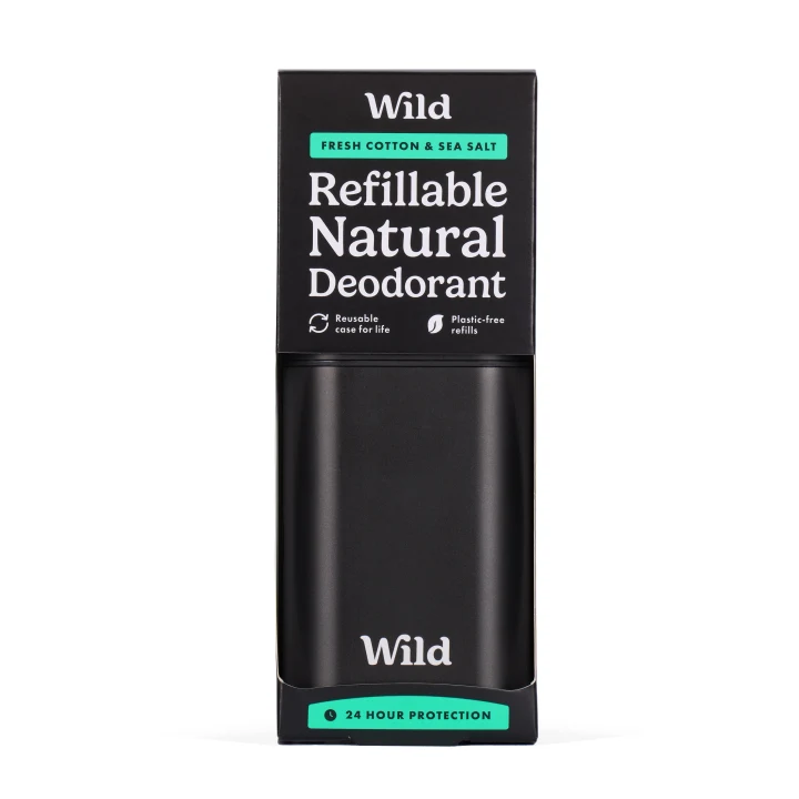 Wild Black Case Fresh Cotton & Sea Salt Deo Start Pack 40g Wild