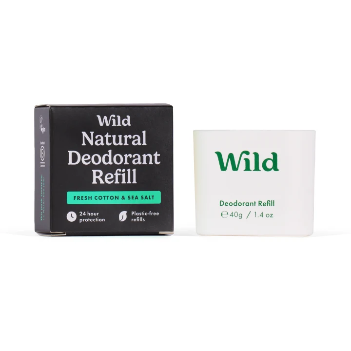 Wild Men Fresh Cotton & Sea Salt Deo Refill 40g Wild