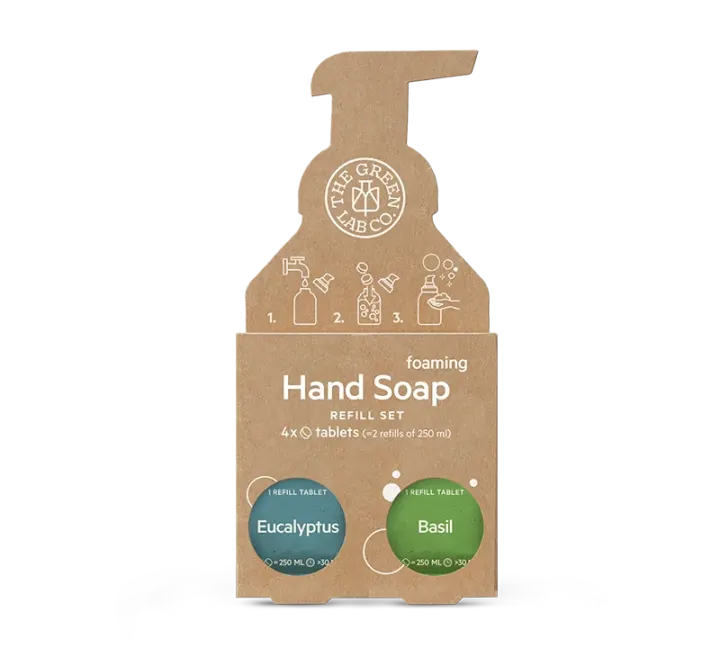 The Green Lab Hand Soap Tabs Eucalyptus & Basil 4x125ml The Green Lab