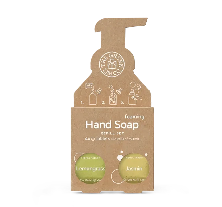 The Green Lab Hand Soap Tabs Lemongras & Jasmine 4x125ml The Green Lab