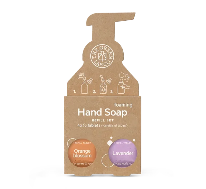 The Green Lab Hand Soap Tabs Orange & Lavender 4x125ml The Green Lab