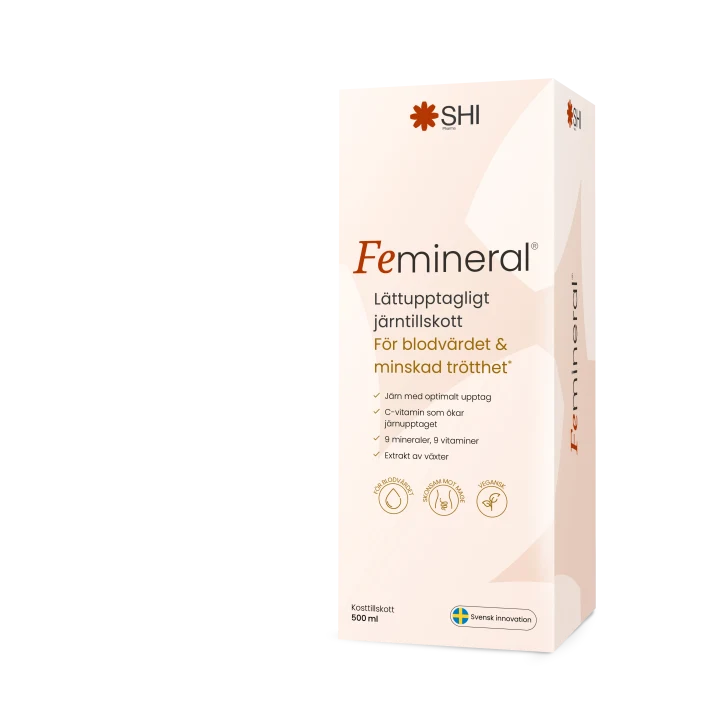 Femineral Flytande Järn- och Mineraltillskott 500 ml Femineral