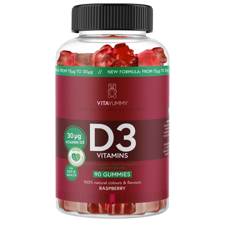 VitaYummy D3 Raspberry 90 st VitaYummy