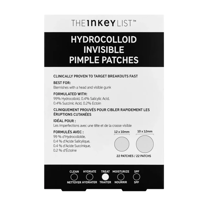 The Inkey List Hydrocolloid Invisible Pimple Patches 22 st The Inkey List 