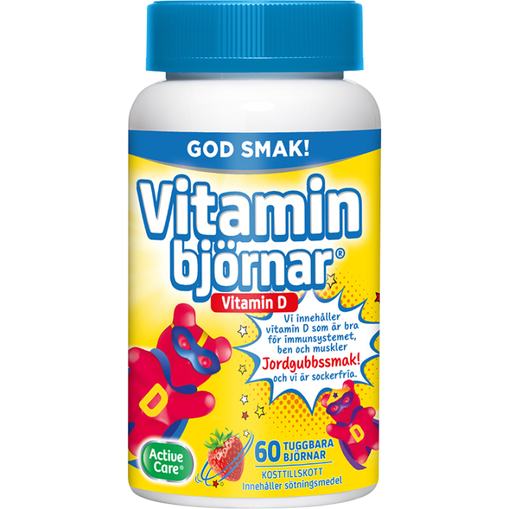 Active Care Vitaminbjörnar D-vitamin 60 st Active Care