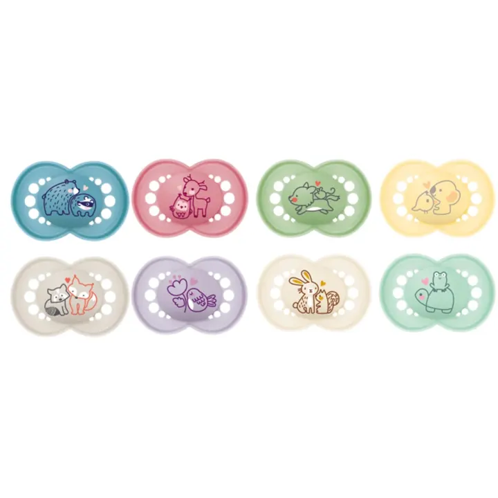 MAM Original Napp 6-16 mån Silk Mixade Färger 2-pack Mam