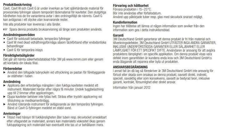 3M Cavit W 7 g x 10 st 3M