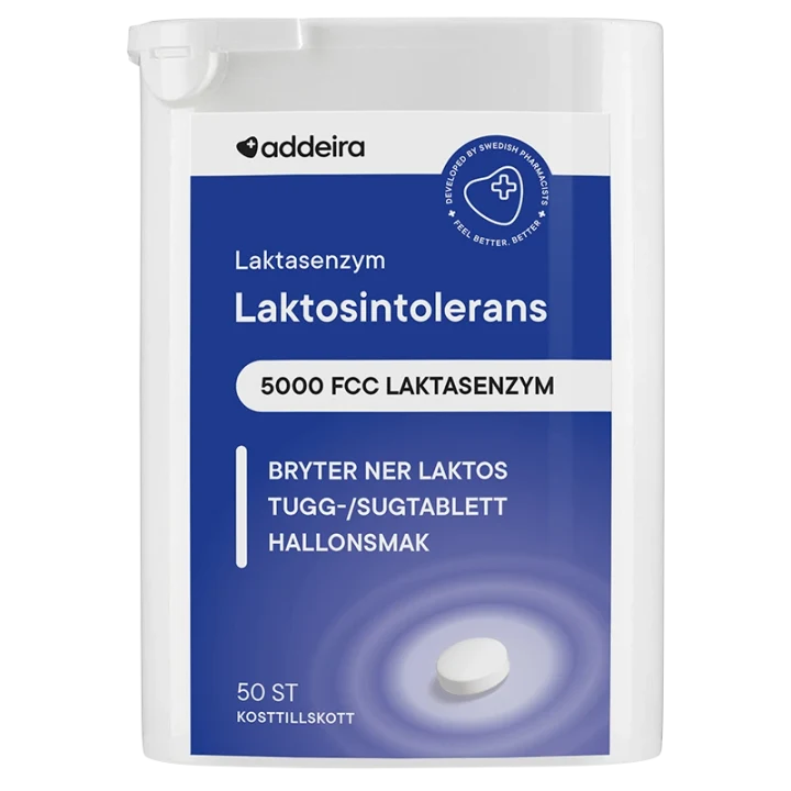 Addeira Laktasenzym vid laktosintolerans 50 st Addeira