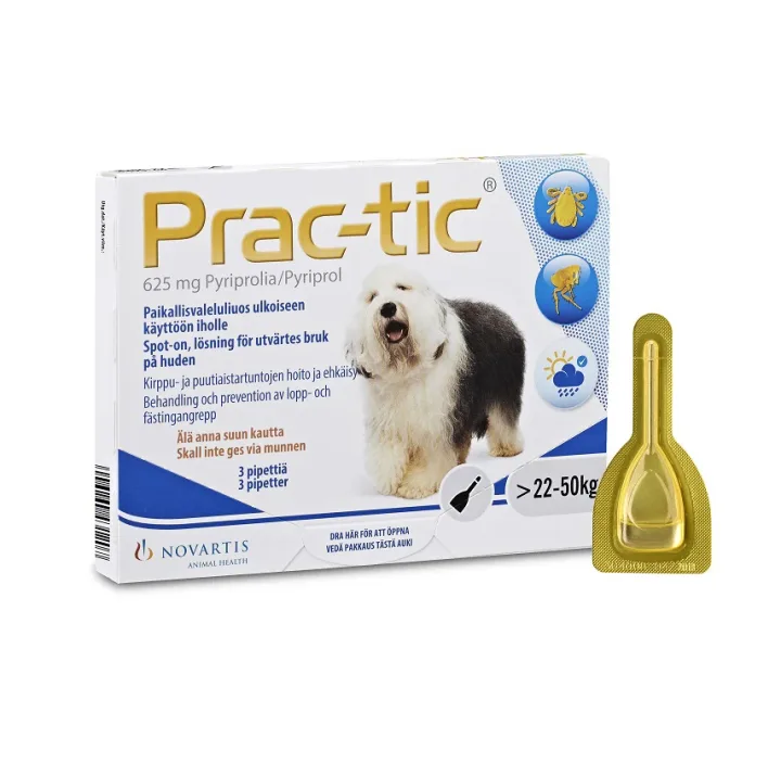 Prac-tic Spot-on lösning endospipett 625 mg 3 x 5,0 ml Prac-tic