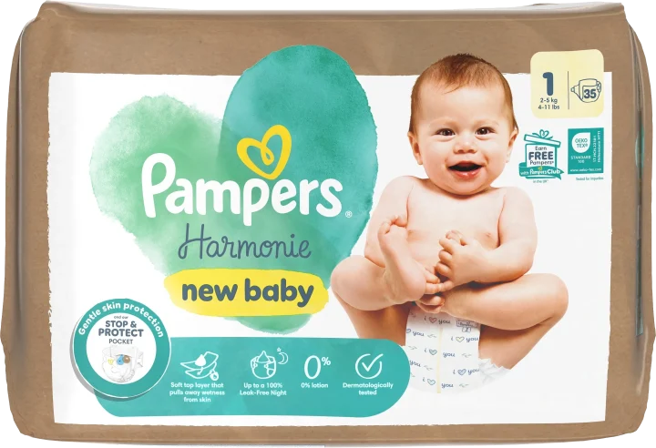 Pampers Harmonie Storlek 1 2-5 kg 35 st Pampers