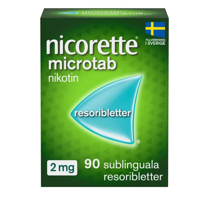 Nicorette Microtab resoriblett 2 mg 90 st Nicorette