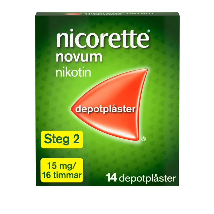 Nicorette Novum nikotinplåster 15 mg/16 timmar 14 st Nicorette